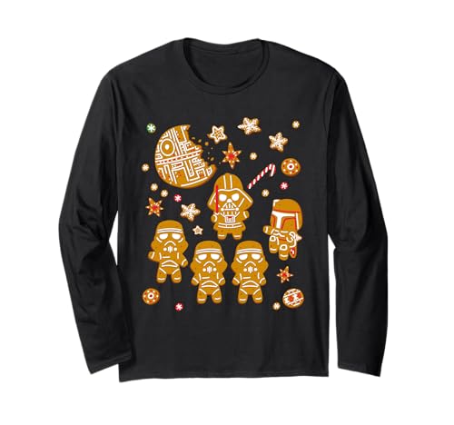 Star Wars Gingerbread Cookies Galactic Empire Holiday Langarmshirt