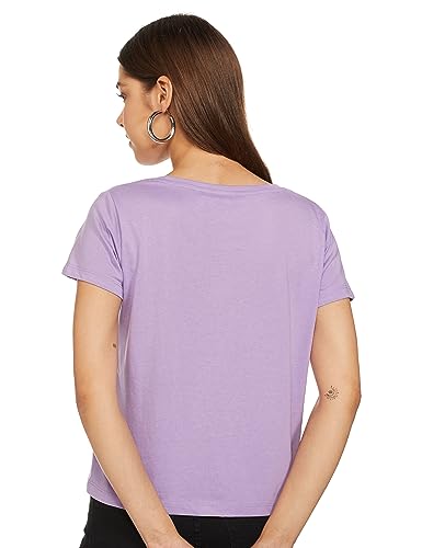 Image of Max Plus Size Women's Solid Cotton Regular Fit T-Shirt