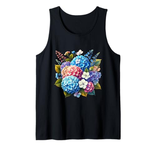 Fiori Ortensia Ortensia Multicolore Forme Mania Canotta