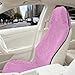 Ywdiml Waterproof Car Towel Seat Cover, Non-Slip Soft Vehicle Sweat Towel Protector, Machine Washable Automotive Front Seat Sweating Cover Accessories, Universal for SUV Trucks (Pink)
