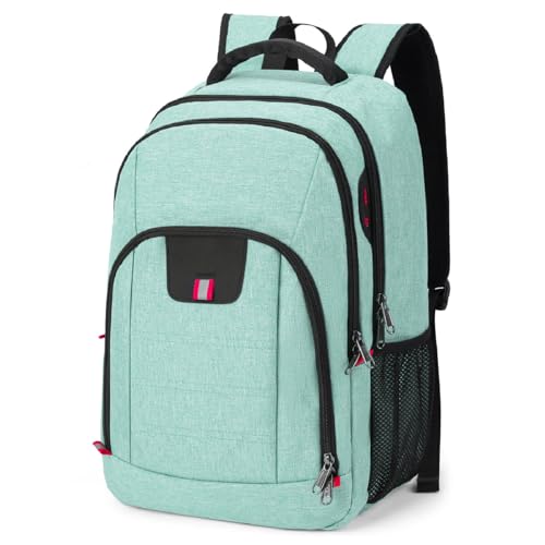Image of Della Gao Laptop Backpack, Green Travel Backpack Water Resistant Computer Back Pack for Travel, Business, Work (S-Green)