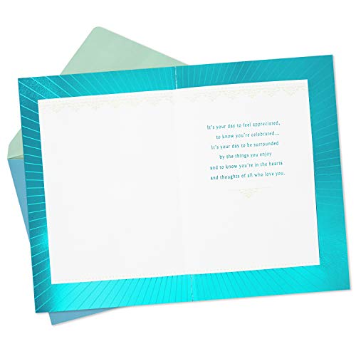 Hallmark Father's Day Card (Gold And Teal, Ornate) (599Ffw1114) #TOP1