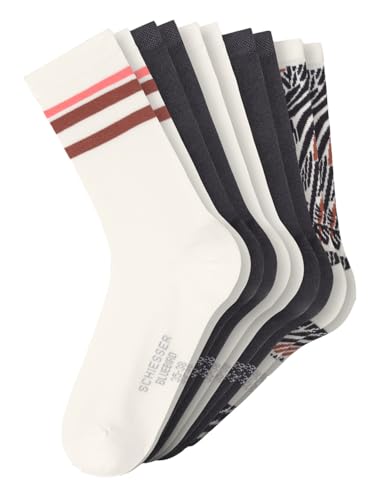 Schiesser Damen 5 PACK Socken Strümpfe Multipack – Stay Fresh, Schwarz_182900, 46-48