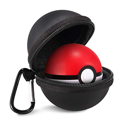 IDESION Funda protectora para Poké Ball Plus Funda de transporte para Pokémon Nintendo Switch Let's Go Pikachu Evoli Negro