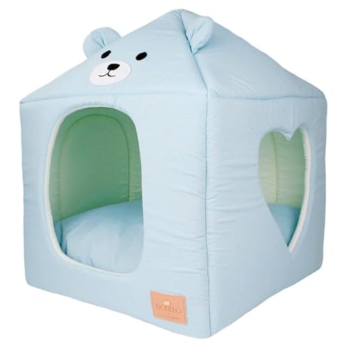 Casinha Coração Ursinho Azul