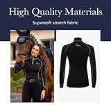 LeMieux Women’s Base Layer Top - Long Sleeve Athletic Thermal Shirts - Equestrian Apparel & Gear for Horseback Riding - (Ink Blue/Medium) - Image 5