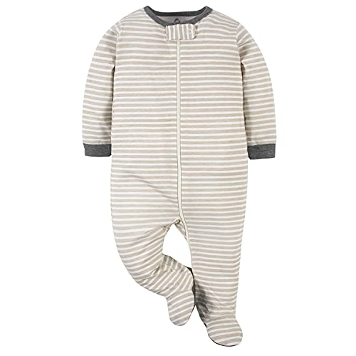 Gerber Baby-Jungen 4er-Pack Sleep'N Play Strampler und Kleinkind-Schlafanzüge, Red Dino, 0–3 Monate