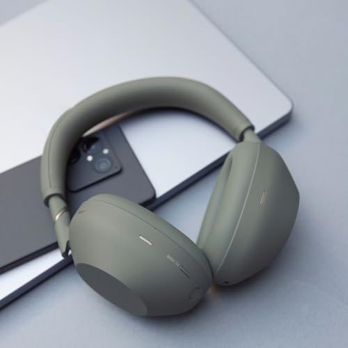 Image of Sony WH-1000XM6 The Best Wireless Noise Canceling Headphones, HD NC Processor QN3, 12 Microphones, Adaptive NC Optimizer, Mastered by Engineers, Studio-Quality- Olive Gray