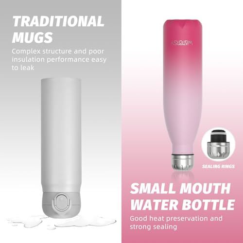 Image of WATERSY Stainless Steel water bottles,17oz /500ml Insulated Water Bottle