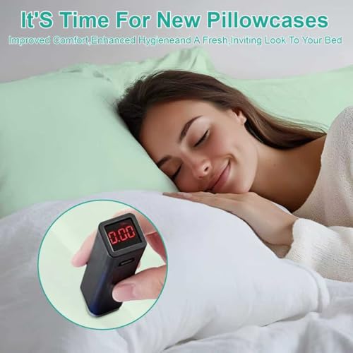 Image of Disposable Pillow Case Covers(Pack of 100),Bulk Pillow Cases for Medical Hospital Travel,Paper Pillow Cases Disposable 21 inch Width x 30 inchLength (Green)