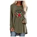 JXXYDXY Chemisier Femme Noël éLéGant Chemise Coton Ample Elastique Longue Top Hell Fire Club Stranger Things Parc Manche Courte Zippé Col Rond