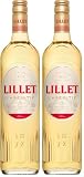 Lillet Blanc - 750 ml - Aperitivo Francese - Vino bianco liquoroso realizzato con le cuveè di Bordeaux - 17% Vol (Confezione da 2)