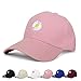 BLURBE Casquette Femme - Chapeau de Baseball Homme Casquette Broderie Marguerite Casquette Réglable Unisexe Cap Sport Femme Chapeau de Soleil Outdoor Running Loisirs (Rose)