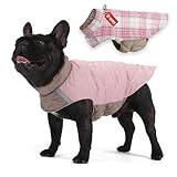 PAPIAMEN Dog Winter Coat for Large Dogs,Warm Reversible Puffer Jacket Lightweight Pet Vest Snowsuit with D-Ring,Waterproof Dog Cold Weather Coats Small to Large Breed Dogs Clothes,Pink,4XL