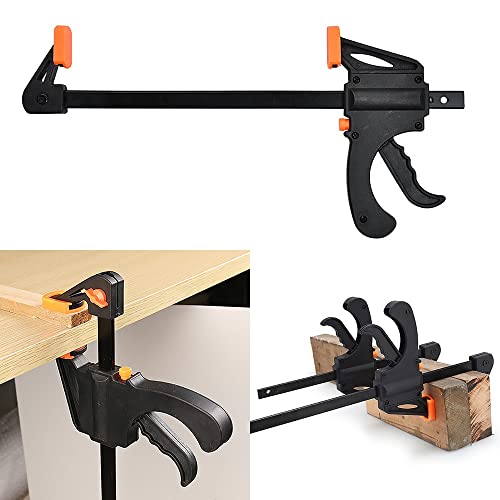 Pocket Hole Jig 4 Inch Plastic F Clamps Set Bar F Clamps Clip Grip Quick Ratchet Release Woodworking Diy Hand Tool Kit Home Hand Gadget Tools Perfect For Amateurs, Crafts, Model Making, Etc. #TOP7