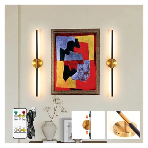 Aplique dorado regulable de 80cm con diseño magnético y recargable por USB Tipo-C 3