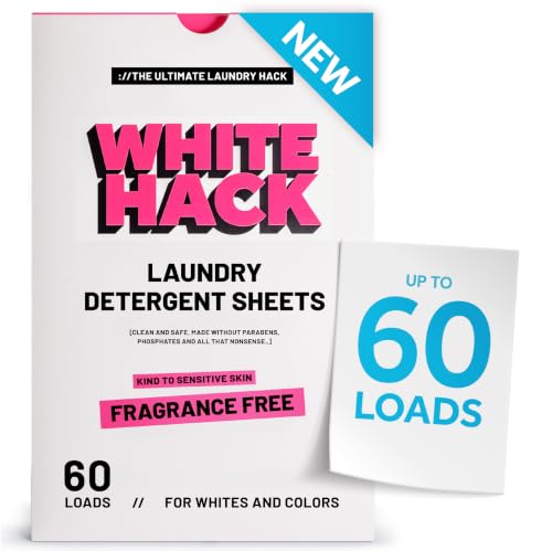 White Hack Enzyme Powered Laundry Detergent Sheets