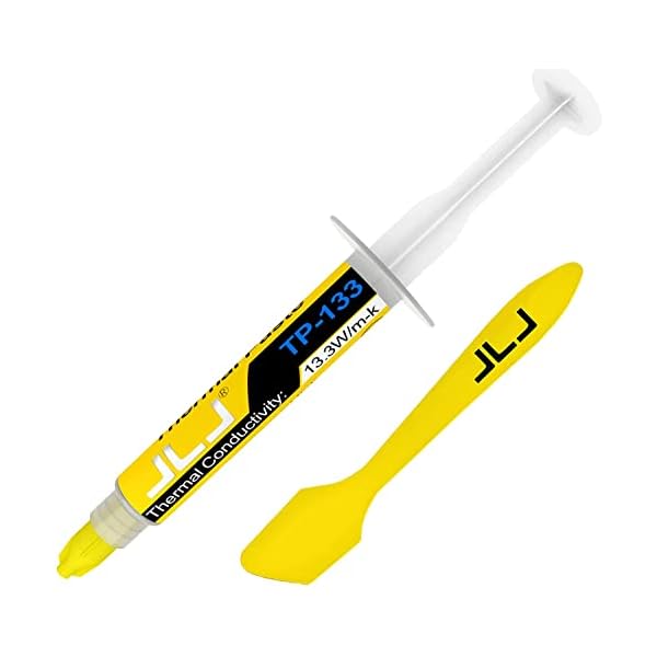 JLJ Wärmeleitpaste, 6g CPU Paste Wärmeleitpaste Kühlkörper für IC/Prozessor/CPU/Xbox, hohe Wärmeleitfähigkeit, Lange Haltbarkeit, sichere Anwendung, Nicht leitend