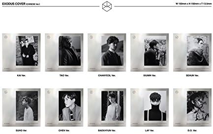 EXO - Exodus (2nd Album, Chinese Version) CHANYEOL cover + 52pages Photobooklet + 1 EXODUS Random Card + 2 EXO photocards(8cmx5cm)