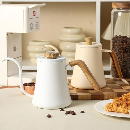 Hervidor de café de acero inoxidable de alta calidad con cuello de cisne 4