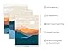 HAUS AND HUES Nature Wall Art Prints Set of 4 - Landscape Mountain Decor, Mid Century Geometric Abstract Adventure Decor (Unframed, 16x20)
