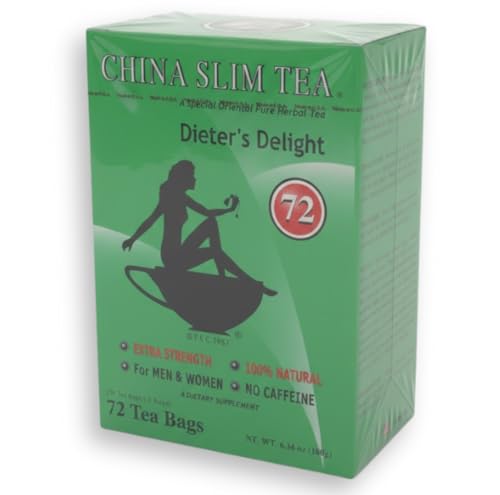 China Slim Tea Dieter's Delight 72 Tea Bags (NET WT 6.34 OZ (180 g) Made in USA