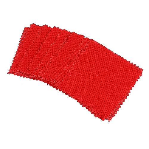 Hohopeti DIY Cross-Stitch Fabric 20pcs Cloth for Cross Stitch Embroidery Cloth Grid for Needlework