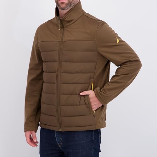 Image of Nautica Men's Lightweight Softshell Jacket - Bonded Fleece Lining, Regular, Big & Tall Sizes