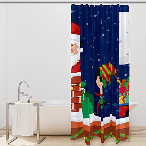 Rideau de douche imperméable idée cadeau de Noël original 183cm