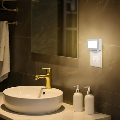 Image of 4 Pack Night Light Plug in Wall with Adjustable Direction,with Light Sensor