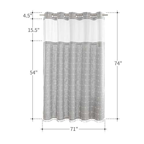 River Dream JE-YLGY7174W Farmhouse Shower Curtain thumb #5