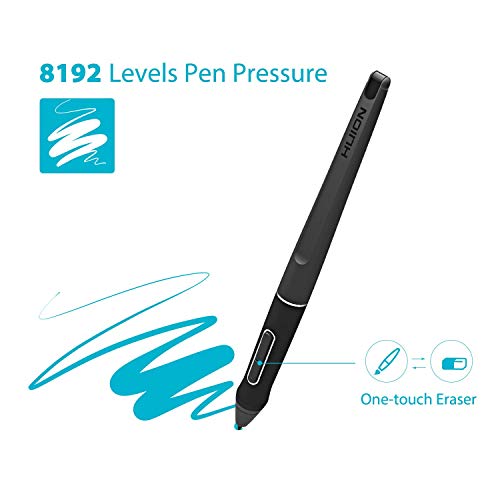 Image of HUION PW507 Battery-Free Stylus for Huion Kamvas PRO 12, Kamvas PRO 13,Kamvas Pro 16, Kamvas 16 and Kamvas 20 Graphics Drawing Monitor