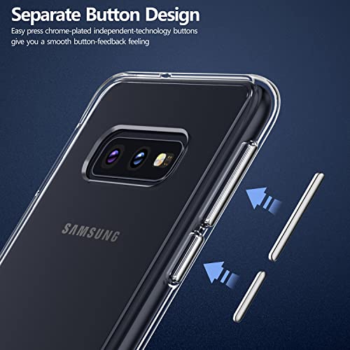 Rayboen Case For Samsung Galaxy S10E, Crystal Clear Shockproof Non-Slip Anti-Yellowing Protective Phone Case, Hard Pc Back & Soft Tpu Frame Slim Cover For Samsung Galaxy S10 E #TOP4