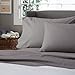 Amazon Brand – Pinzon 300 Thread Count Percale Cotton Sheet Set - King, Platinum