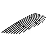 HD Ridez Premium Stainless Steel Black 8x6 Horizontal Billet Front Grille Grill Insert Compatible with Nissan Altima 2010 2011 2012 Sedan Main Upper HDR-GRNC3119J