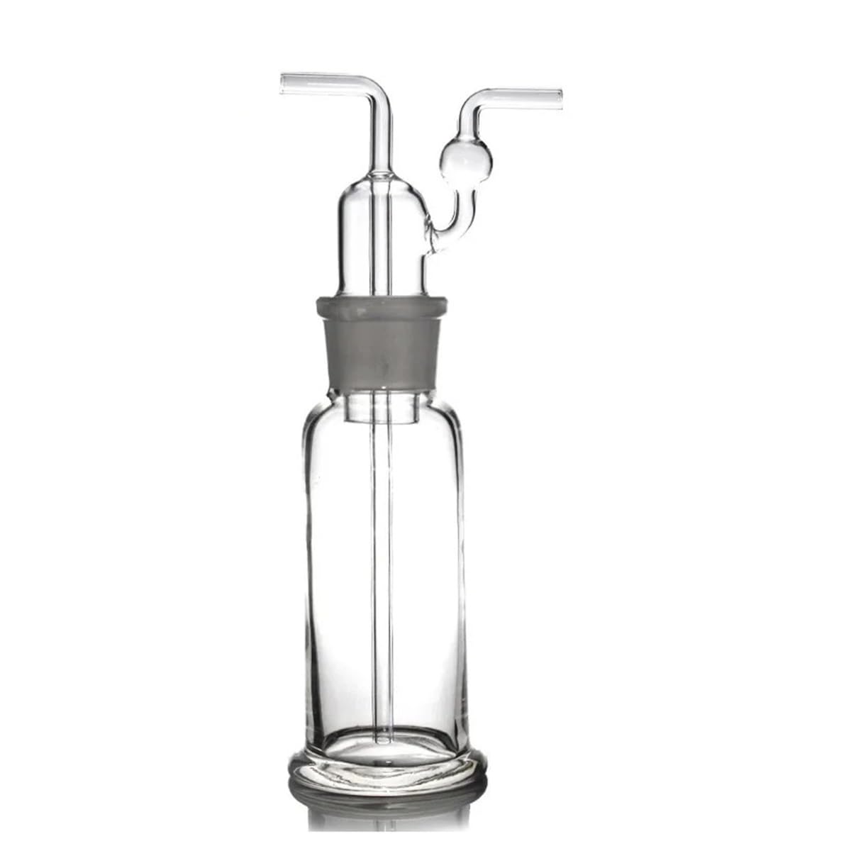 Cristalería de Laboratorio Frasco de lavado de 500 ml con boca esmerilada, vidrio transparente 34/35, equipo de laboratorio