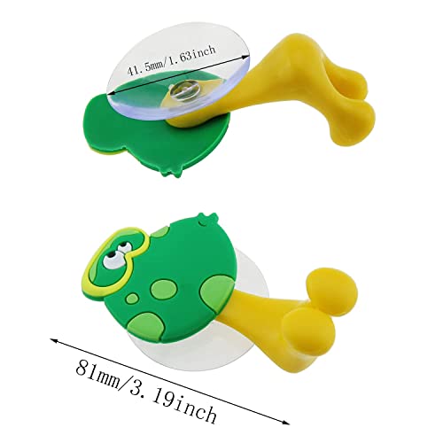 5Pcs Kids Toothbrush Holders, Cute Cartoon Animals Wall Mounted Toothbrush Holders For Child, Girls, Boys, Adult, Heavy Duty Multi-Functional Bathbroom Holders Hooks Set With Suction Cup #TOP2
