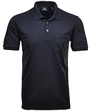 Mit Brusttasche RAGMAN Herren RAGMAN Kurzarm Softknit Poloshirt Large, Marine
