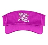 Retro Groovy You Can Never Have Too Much Tabbi in Your Life Sport Sun Visor, Adult, One Size, Pink