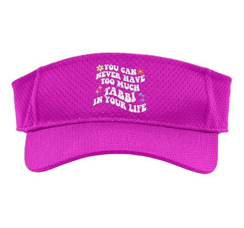 Retro Groovy You Can Never Have Too Much Tabbi in Your Life Sport Sun Visor, Adult, One Size, Pink