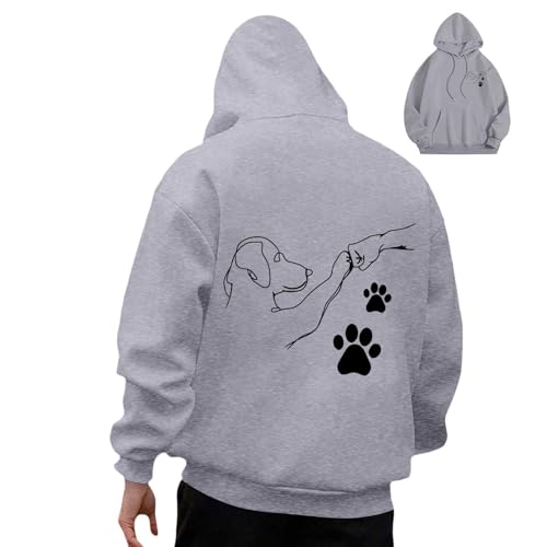 Sweat polaire douce avec capuche imprimé chiot, pull chaud et ample qui isole du froid