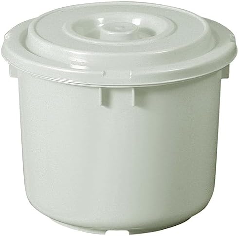 TONBO 新輝合成(Shinki Gosei) トンボ 漬物容器 蓋付き 押しぶた付 10型 グレー 直径30×高さ24cm 日本製