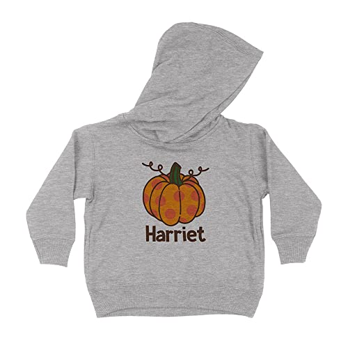 Pumpkin Harriet Kids Hoodie Sweatshirt Toddler 4T Heather Grey