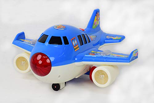 Avião Musical Infantil De Brinquedo Azul/Amarelo/Vermelho (AMARELO)