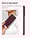 CUZMIGO for Samsung Galaxy S21 Ultra Case Liquid Silicone, Slim Fit Thin Soft Shockproof Phone Case for Women Girl Men Cute, Upgraded Camera Protection and Microfiber Lining, Burgundy
