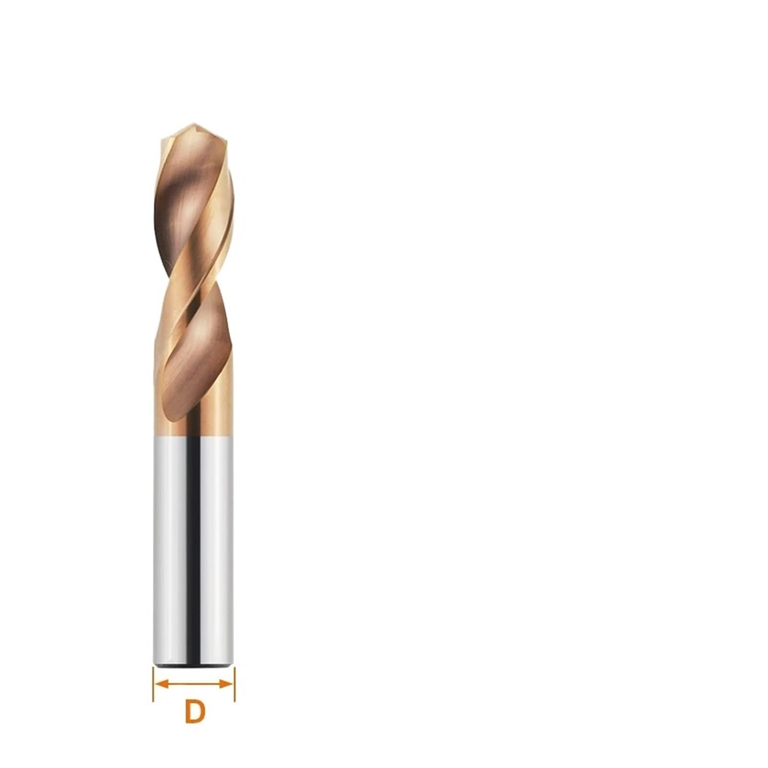 Tungsten Steel Drill Bit Tungsten Carbide Metal Drills CNC Lathe Drilling Tools Hard Metal Metalworking Tools 0.5-20.0mm(10.0mm)