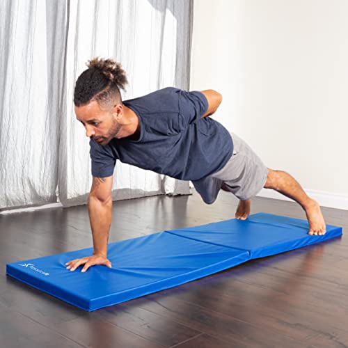 Prosourcefit Bi-Fold Folding Exercise Mat - Blue, Ps-1942-Dfm-Blue #TOP5