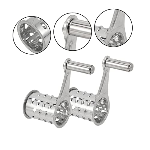 Rallador de Queso Manual Giratorio de Acero Inoxidable 2pcs miniatura 2