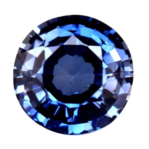 Saphir bleu de Ceylan rond 11mm pierre précieuse naturelle en vrac pour bague
