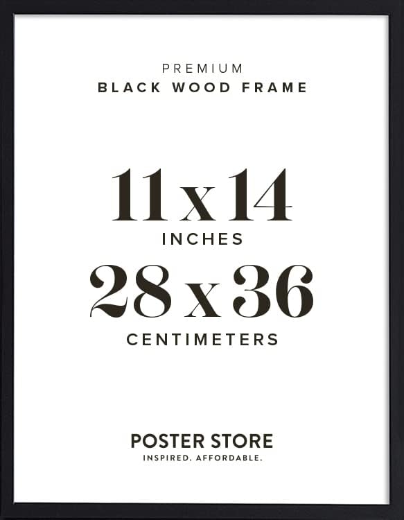 Wooden Frame in Black (30x40 cm) - Picture Frames Wood - Photoframe for Photo Wall, Picture Gallery, Photo Collage and more
